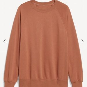 NWT OLD NAVY Oversized Vintage Tunic Sweatshirt Color: Tumeric Root